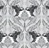 Tula Pink Graywork Huffin and Puffin Whisper PWTP260.WHISPER *** PRE-ORDER - ARRIVING OCTOBER 2025 ***